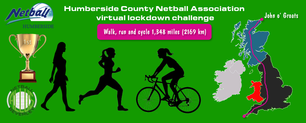 Humberside netball clubs will be travelling across the UK visiting all the home venues of the 11 superleague franchises, collectively covering the distance from John O'Groats to Land's End. But which club will be the first to complete this huge journey of 1,348 miles?